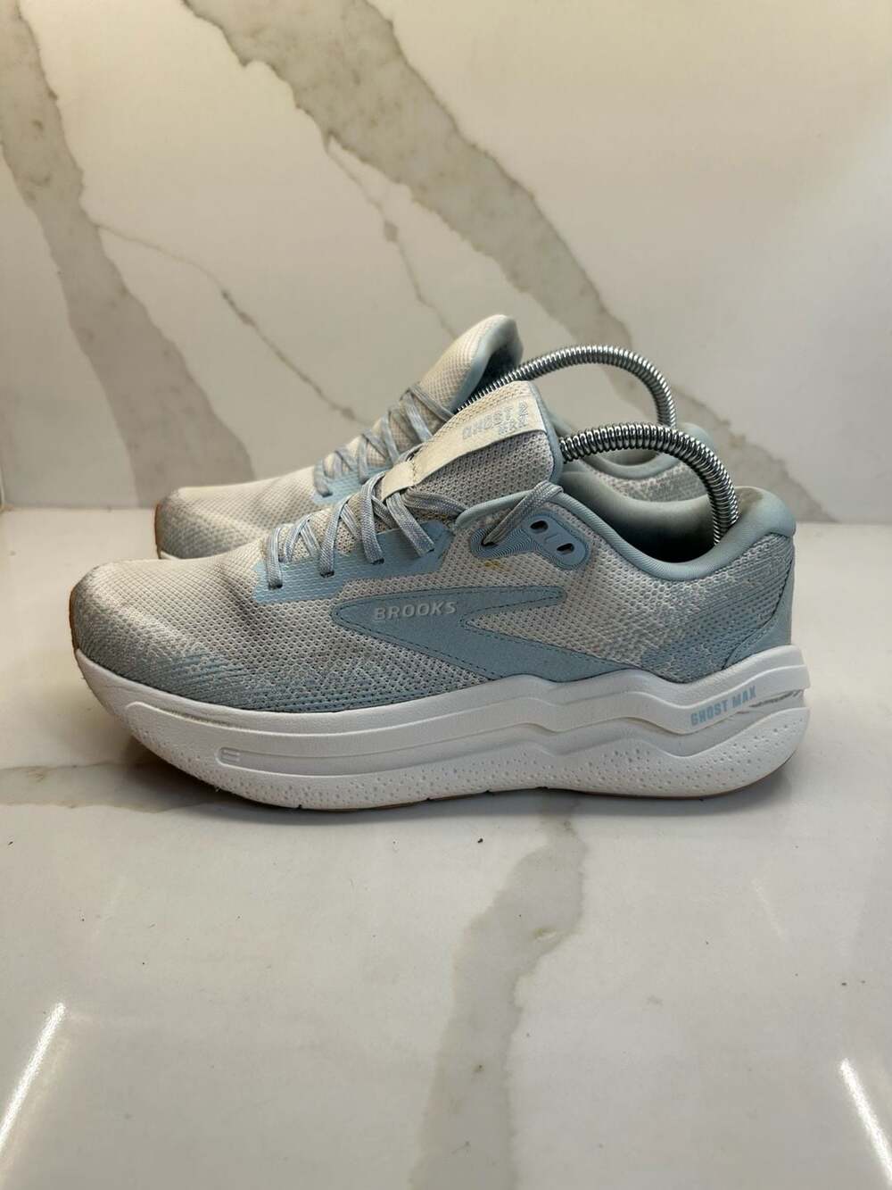 Brooks Ghost Max 2 Running Shoes Size 9 White Blue